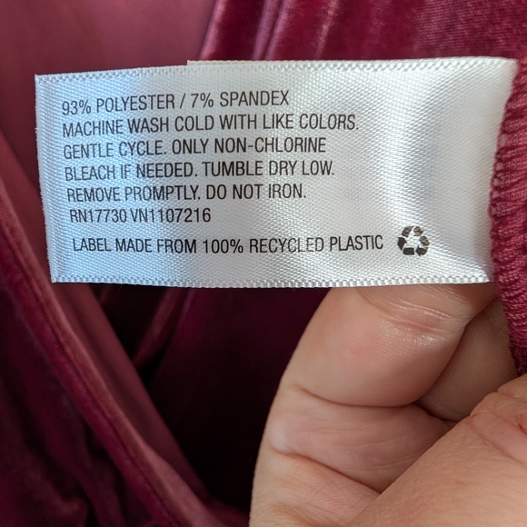 a new day Velvet Long Sleeve Dress XL - Picture 5 of 7